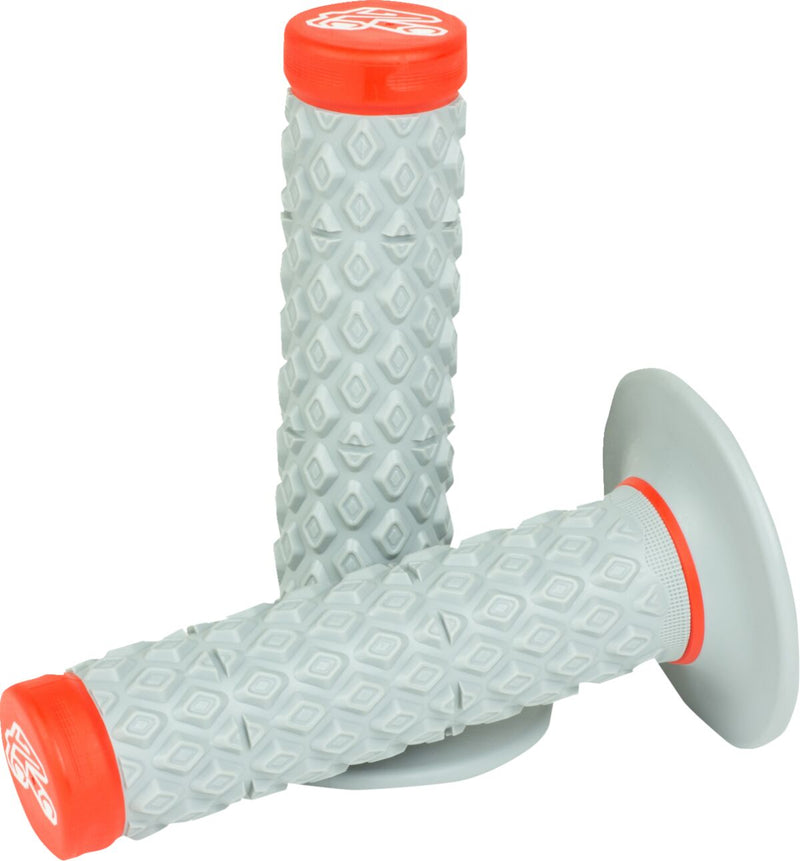 MX Soft/Firm Comfort Dual Grips Grey / Red