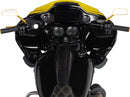 Diamond Grips Black / Gold For Harley Davidson FLDE 1750 ABS - 25.4 MM