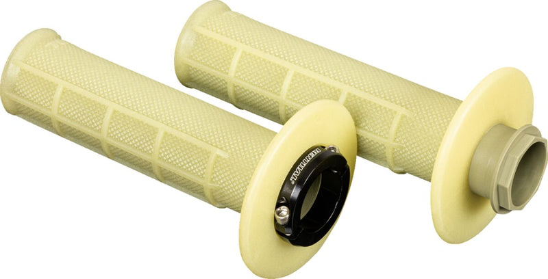 MX R-Works Lock-On Grips Natural For Honda CRF 250 R - 22 MM