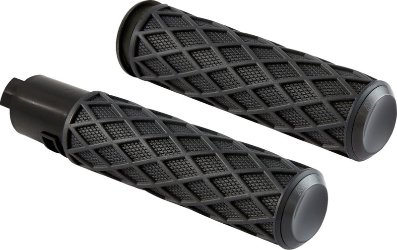 Diamond Grips Black For Harley Davidson FLHCS 1923 ABS - 25.4 MM