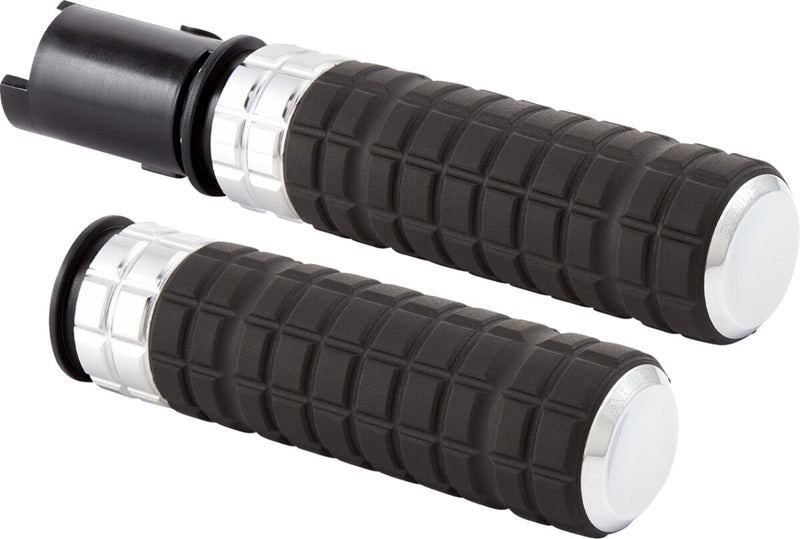 SpeedLiner Grips Black / Chrome For Harley Davidson FLHCS 1923 ABS - 25.4 MM