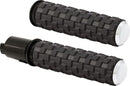 Air Trax Grips Black / Chrome For Harley Davidson FLHCS 1923 ABS - 25.4 MM