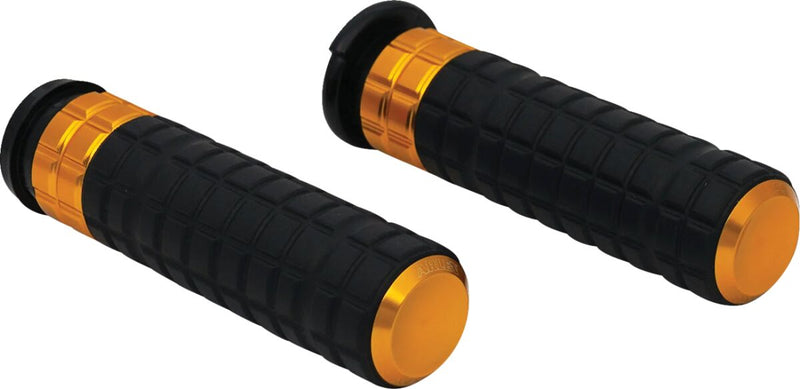 SpeedLiner Grips Black / Gold For Harley Davidson FLD 1690 - 25.4 MM