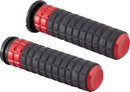 SpeedLiner Grips Black / Red For Harley Davidson FLDE 1750 ABS - 25.4 MM