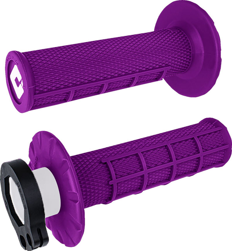 V2 Waffle Lock-On Grips Flat / Purple For Beta RR 125 2018-2022 - 22 MM