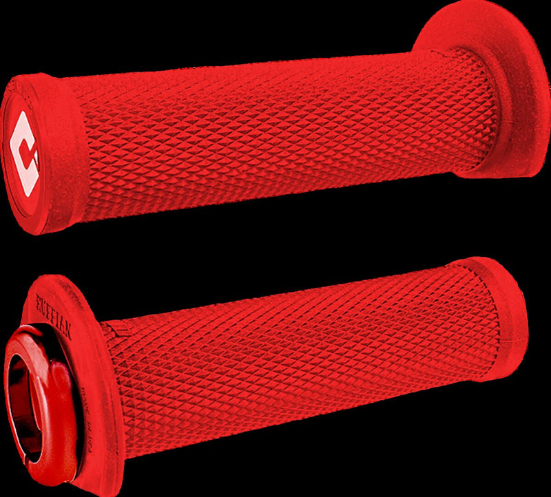Ruffian 2.1 Lock-On Grips Flat / Red - 22 MM