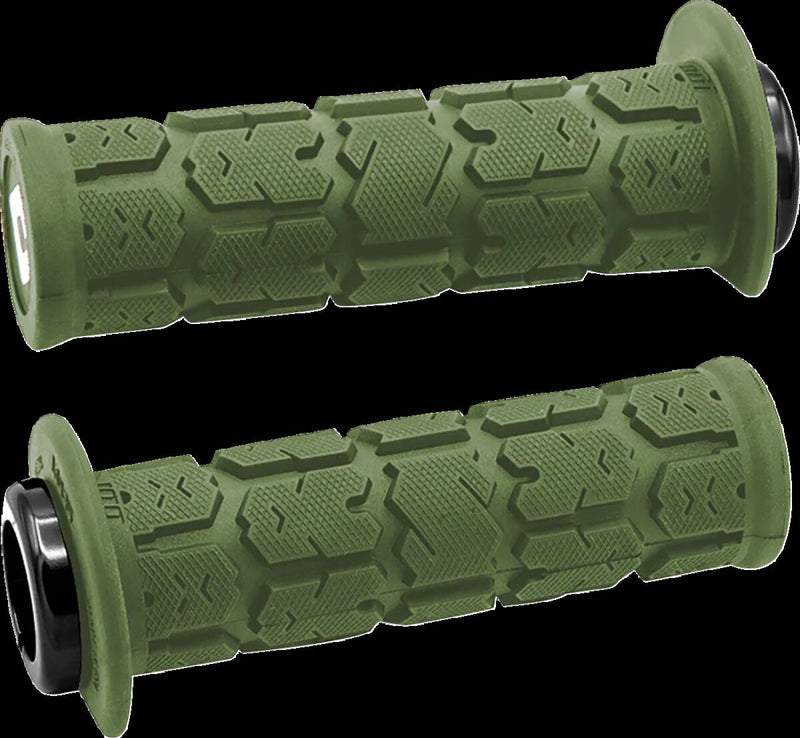 Rogue 2.1 Lock-On Grips Black / Flat / Green - 12.5 CM