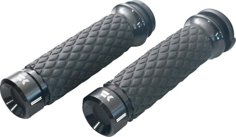 Klassic Grips Black For Harley Davidson FLDE 1750 ABS 2018-2020 - 25.4 MM