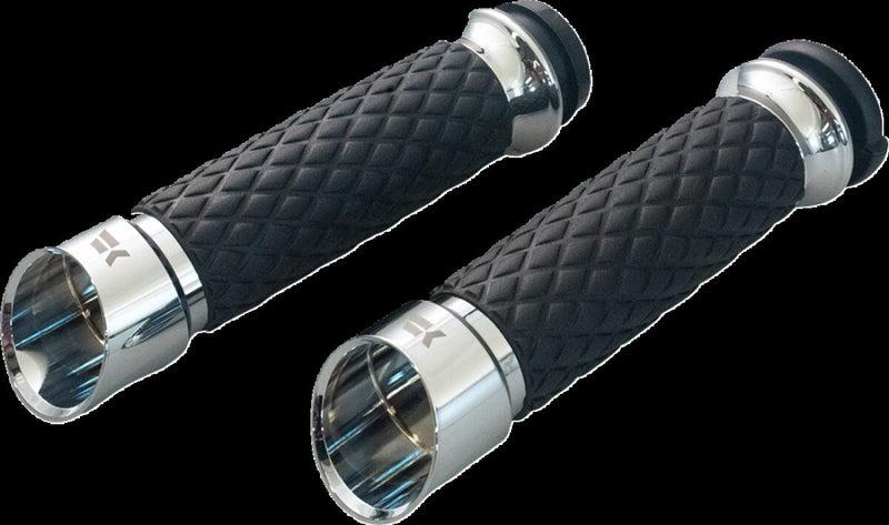 Edge Grips Chrome For Harley Davidson FLDE 1750 ABS 2018-2020 - 25.4 MM