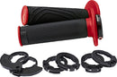 D200 Lock-On Grips Black / Flat / Red