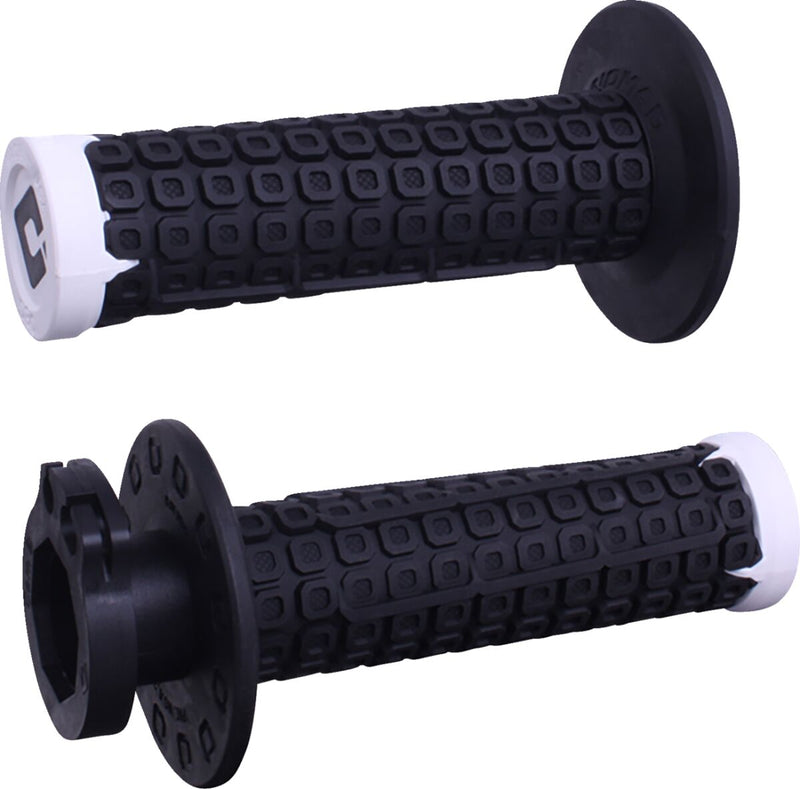 Nomad Lock-On Grips Black / Flat / Silver / White For Beta RR 125 2018-2026 - 22 MM