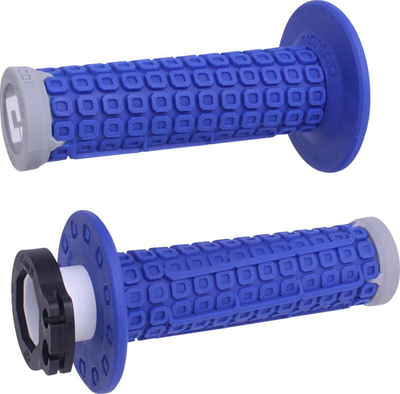 Nomad Lock-On Grips Blue / Flat / Grey For Beta RR 125 2018-2026 - 22 MM