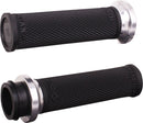 Ruffian Lock-On Street Grips Black / Flat / Polished / Silver For Indian CHALLENGER 108 ABS 2020-2023 - 25.4 MM