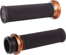 Ruffian Lock-On Street Grips Black / Bronze / Flat / Polished For Indian CHALLENGER 108 ABS 2020-2023 - 25.4 MM