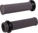 Ruffian Lock-On Street Grips Black / Flat / Graphite / Polished For Indian CHALLENGER 108 ABS 2020-2023 - 25.4 MM