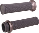 Ruffian Lock-On Street Grips Flat / Graphite / Grey / Polished For Indian CHALLENGER 108 ABS 2020-2023 - 25.4 MM