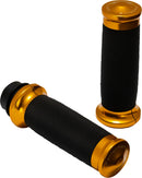 Contour Color Grips Anodized / Black / Gold For Harley Davidson FLDE 1750 ABS 2020