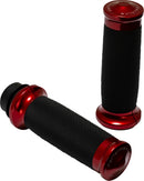 Contour Color Grips Anodized / Black / Red For Harley Davidson FLDE 1750 ABS 2020