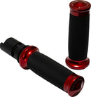 Contour Color Grips Anodized / Black / Red For Harley Davidson FLFBS 1923 ABS 2025-2025