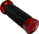 Contour Color Grips Anodized / Black / Red For Harley Davidson FLFBS 1923 ABS 2025-2025