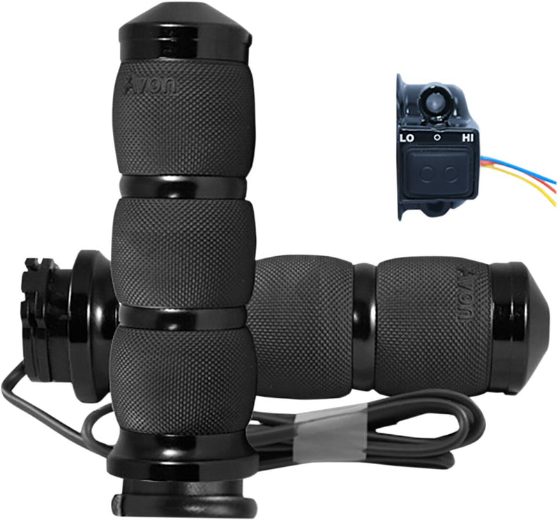 Heated Grips Anodized / Black For Harley Davidson FLD 1690 2012-13 - 14 CM