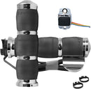 Heated Grips Black / Chrome For Honda GL 1800 ABS 2014-2015 - 14 CM