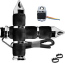 Heated Grips Black / Chrome For Honda GL 1800 2014-2015 - 14 CM