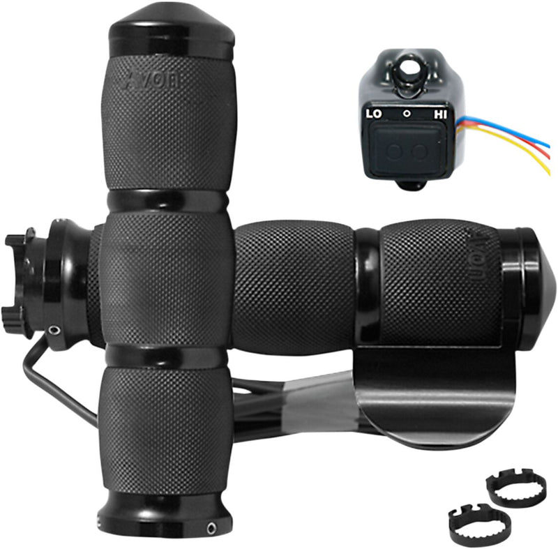 Heated Grips Anodized / Black For Honda GL 1800 2014-2015 - 25.4 MM