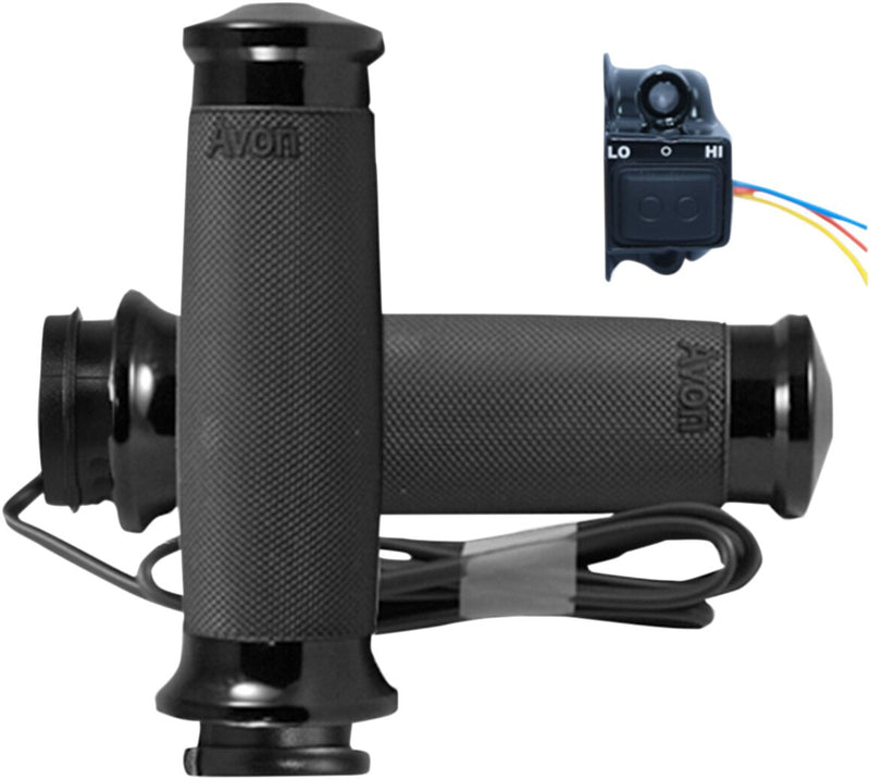 Heated Grips Anodized / Black For Harley Davidson FLFBS 1868 ABS 2020-2024 - 25.4 MM