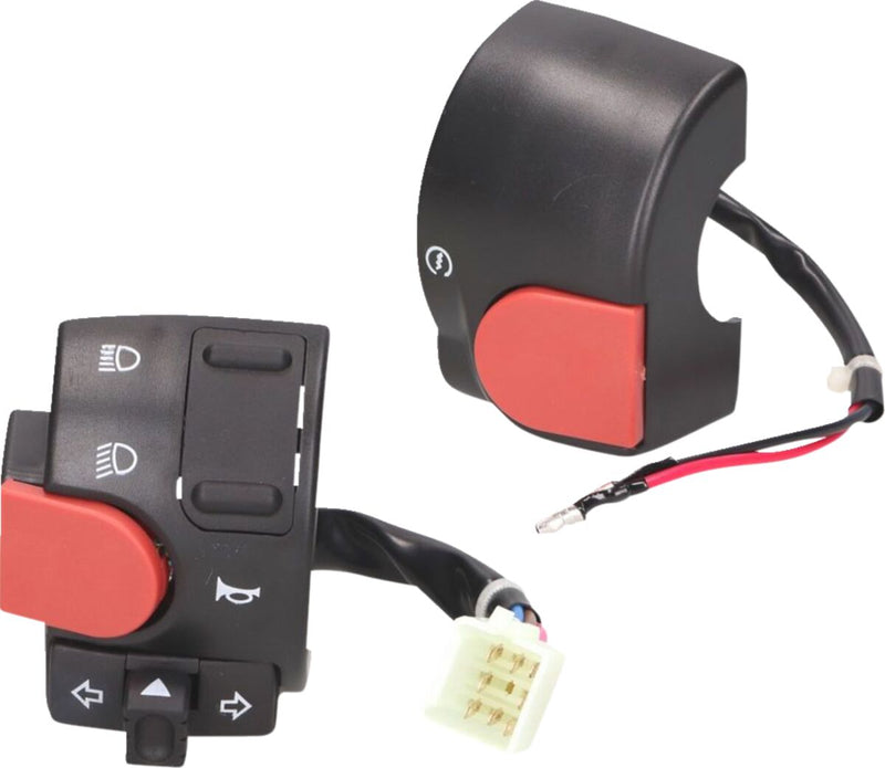 Switch Assembly Set Left And Right Black For MBK Nitro 100