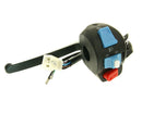 Left Handle Switch Assembly With Brake Lever Black For Baotian BT 49 QT-12