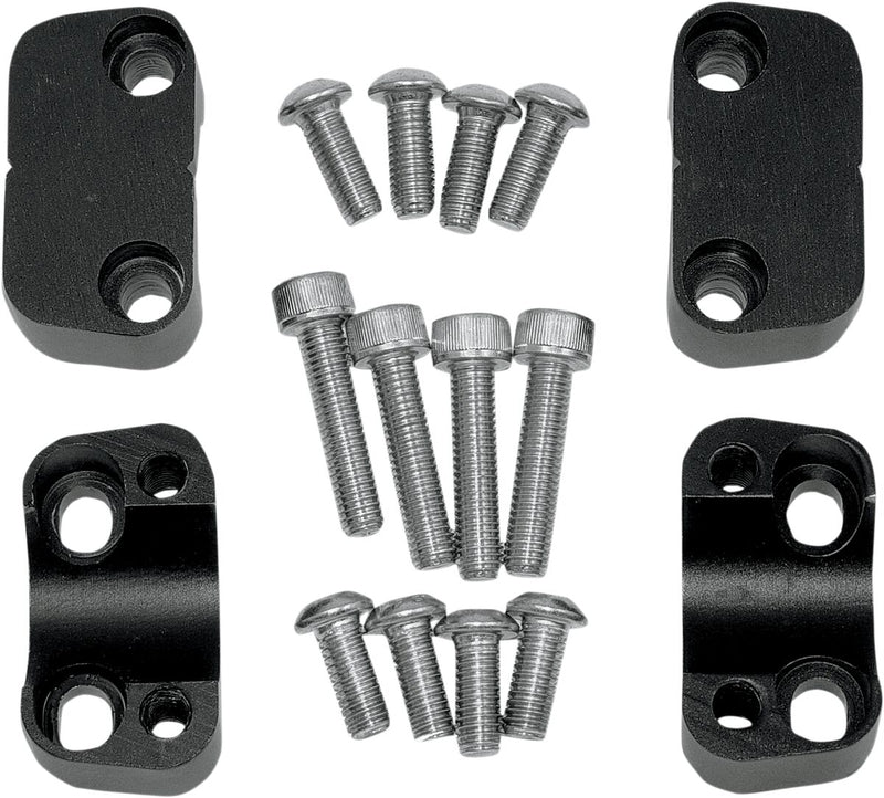 Oversize Handlebar Clamp Black / Flat For Arctic Cat F 1100 2012-2013 - 28.6 MM