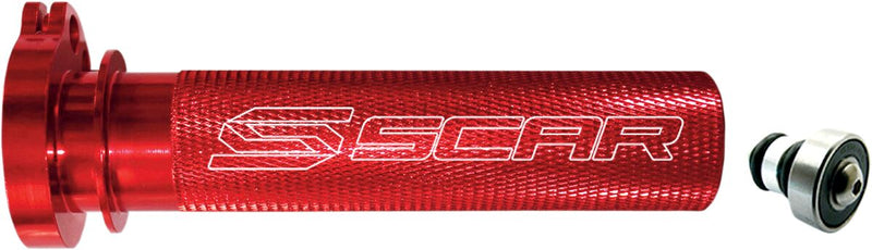 Motocross Aluminum Throttle Tube With Bearing Red For Kawasaki KLX 125 2010-2015 - 22 MM