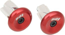 Aluminum Handlebar End Plug Anodized / Red