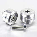 Aluminium Bar Ends Silver For Triumph STREET TRIPLE 675 RX ABS 2015-2016