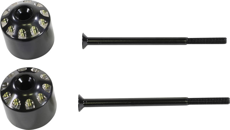 Ryker Handlebar End Weights Black / Polished / Silver For Can AM (BRP) RYKER 600 ACE 2019-2024