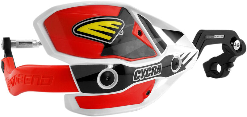 7/8" Ultra Probend™ CRM Wrap Around Handguards Red / White - 22 MM