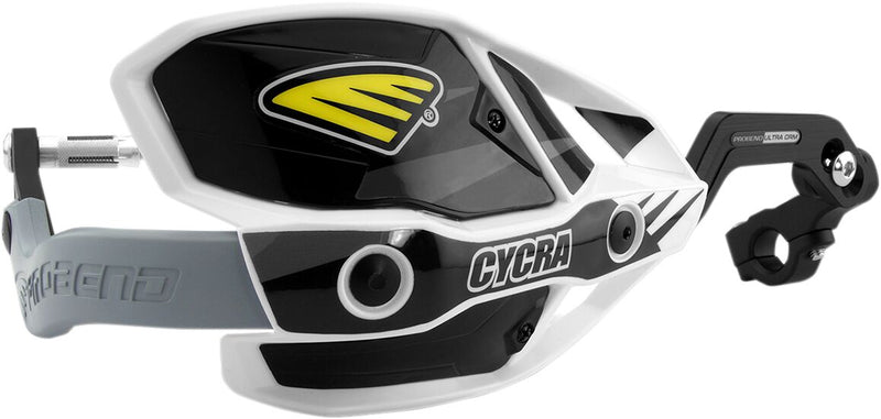 Ultra Probend CRM Wrap Around Handguards1-1/8" Handlebars Anodized / Black / White - 28.6 MM