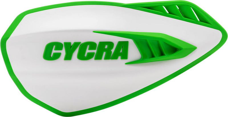 Cyclone Handguards Green / White - 22 MM