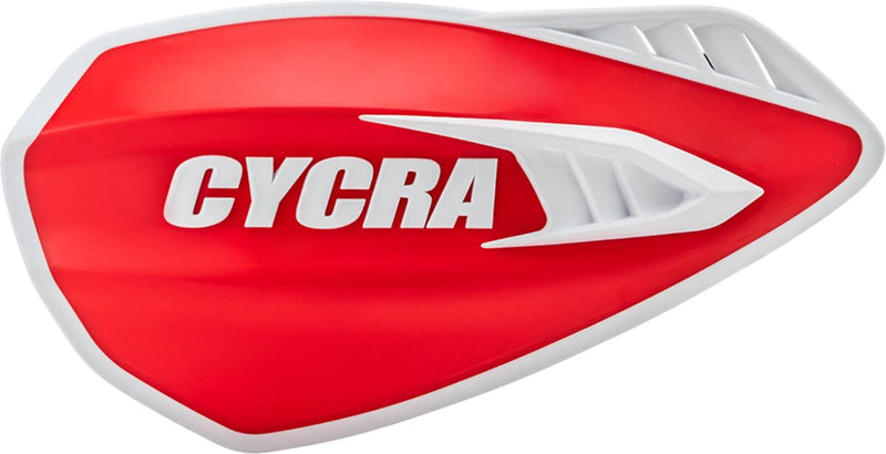 Cyclone Handguards Flat / Red / White - 22 MM