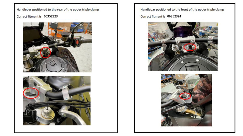 Hardware Kit – Two Point Mount Silver For Triumph Tiger 1200 ABS
