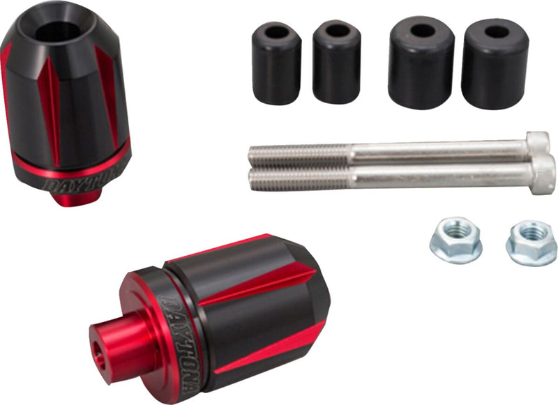 "Scratch" Handlebar End Black / Red - 14 MM - 19 MM