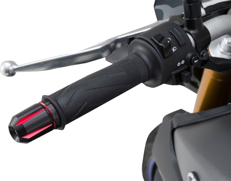 "Scratch" Handlebar End Black / Red - 14 MM - 19 MM
