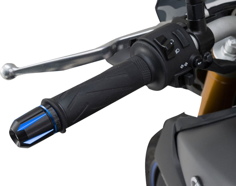 "Scratch" Handlebar End Black / Blue - 14 MM - 19 MM