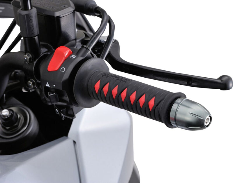 "BULLET" Handlebar Ends, Gun Metal Grey - 14 MM - 19 MM