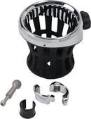 Drink Holder Black / Chrome - 22 MM