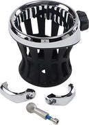 Drink Holder Black / Chrome - 31.8 MM