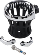 Drink Holder Black / Chrome - 31.8 MM