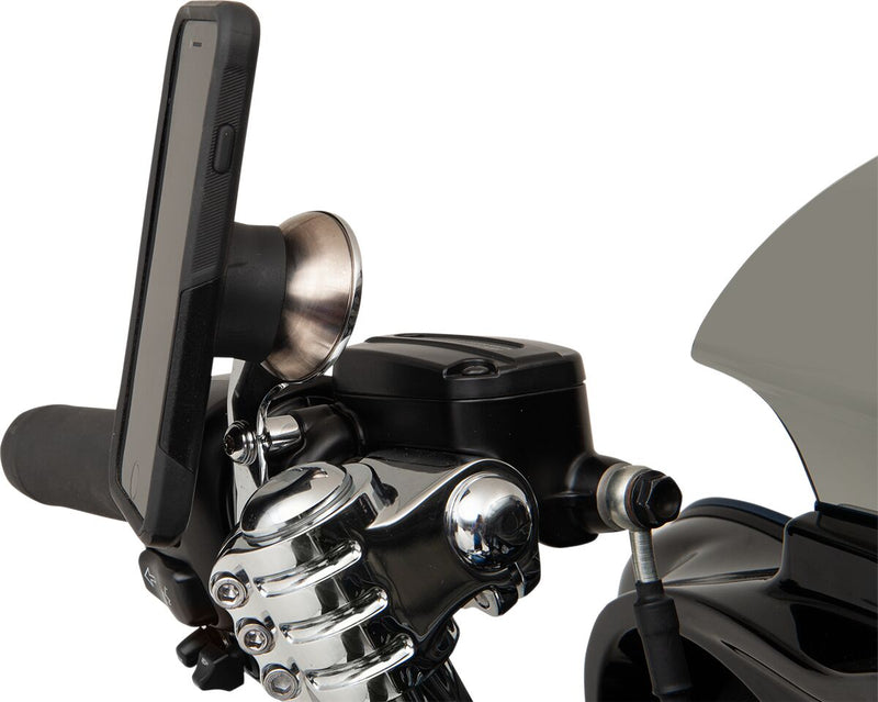 iOmounts Device Mount Silver For Harley Davidson FLD 1690 ABS 2012-2016