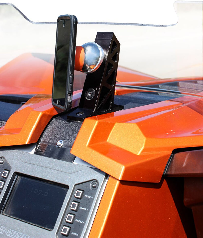 iOmounts Device Mount Black For Polaris SLINGSHOT 2000 ABS 2020-2023